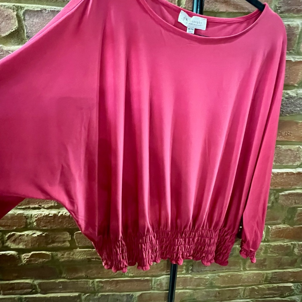 Philosophy Blouse with Smocked Hem